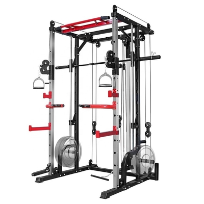 Universal Power Cage 2200LBS Power Rack with LAT Pull Down Hooks Dip Bars and 360 Landmine for Home Gym Weight Lifting Squat Rack